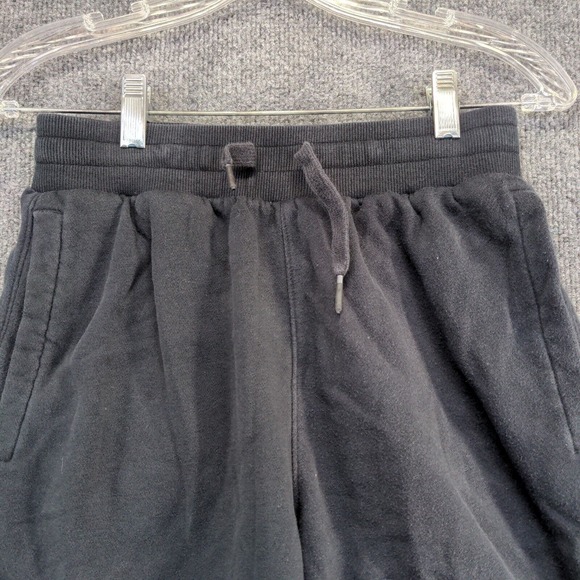 Under Armour Women's Sweat Shorts Black Size M Cotton Blend Slash Pockets - Picture 6 of 12